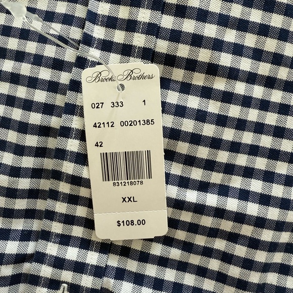 Brooks Brothers Blue and White Casual Button Down Shirt - Picture 2 of 2